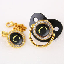 Load image into Gallery viewer, Luxury Black Baby pacifiers