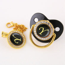 Load image into Gallery viewer, Luxury Black Baby pacifiers