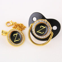 Load image into Gallery viewer, Luxury Black Baby pacifiers