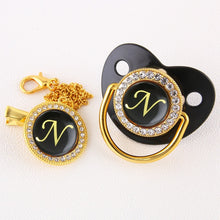 Load image into Gallery viewer, Luxury Black Baby pacifiers