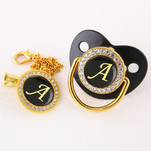 Load image into Gallery viewer, Luxury Black Baby pacifiers