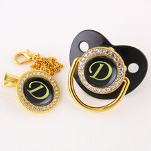 Load image into Gallery viewer, Luxury Black Baby pacifiers