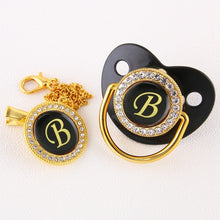 Load image into Gallery viewer, Luxury Black Baby pacifiers
