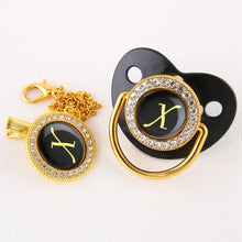 Load image into Gallery viewer, Luxury Black Baby pacifiers

