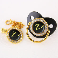 Load image into Gallery viewer, Luxury Black Baby pacifiers

