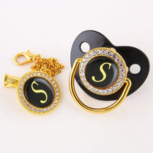 Load image into Gallery viewer, Luxury Black Baby pacifiers
