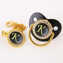 Load image into Gallery viewer, Luxury Black Baby pacifiers
