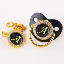 Load image into Gallery viewer, Luxury Black Baby pacifiers
