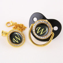 Load image into Gallery viewer, Luxury Black Baby pacifiers
