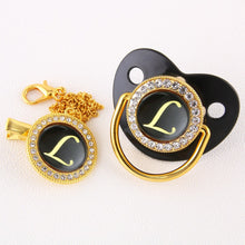 Load image into Gallery viewer, Luxury Black Baby pacifiers
