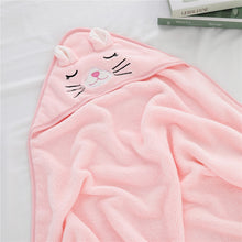 Load image into Gallery viewer, Newborn Baby Hooded Towels wrap
