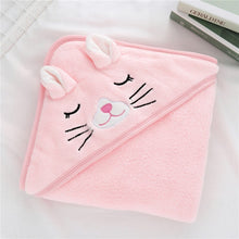 Load image into Gallery viewer, Newborn Baby Hooded Towels wrap
